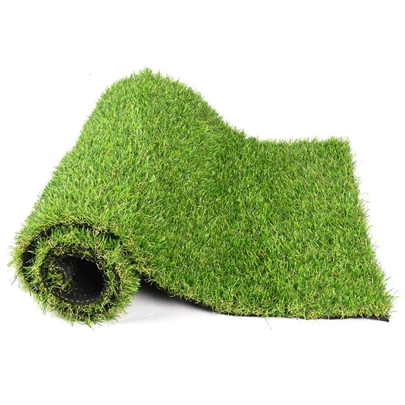 Faux Floral Greenery 200cm Artificial Grass Lawn 4 Color False Turf Outdoor Fake Grass Carpet High Quality Plants Mat For Football Field Garden Decor 231020