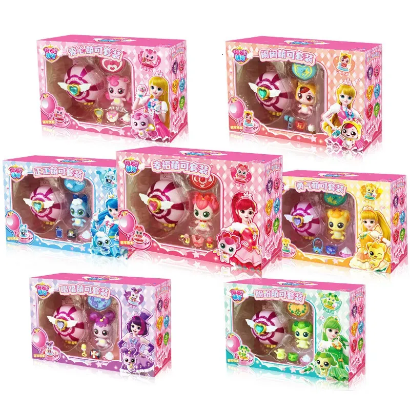 Action Toy Figuren Anime Catch Teenieping Mirror Box Set Cartoon Liebe Prinzessin Magie Transformation Mädchen Spielzeug Kinder Geburtstagsgeschenke 231021