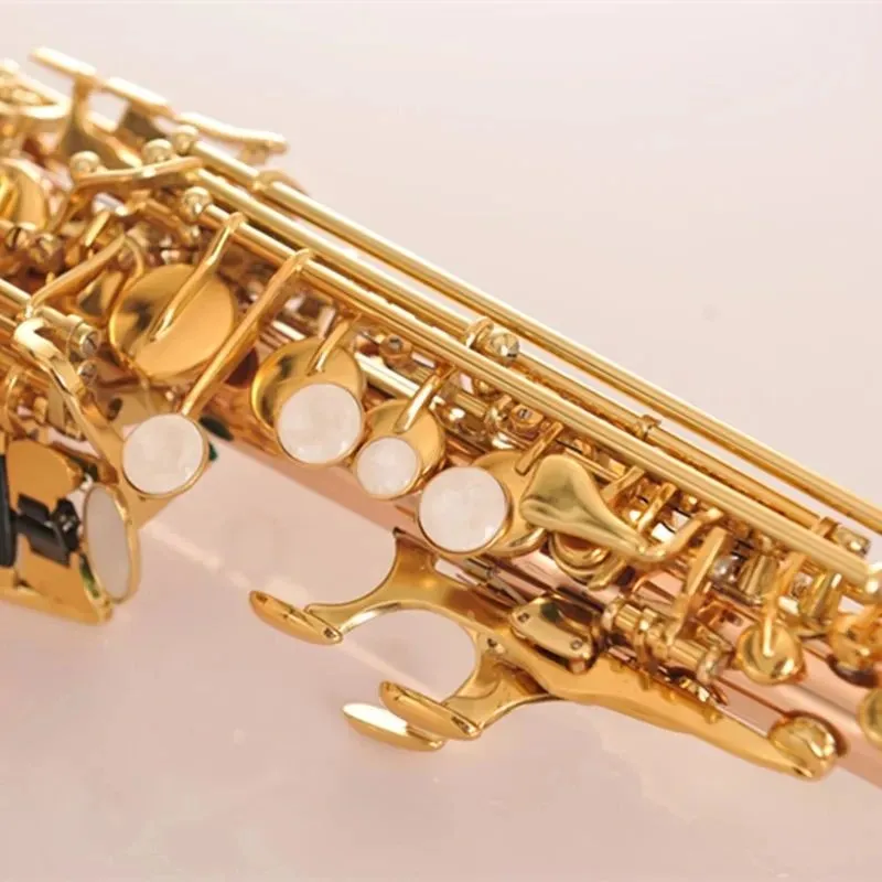 Phosphor bronze original 54 one-to-one structure B-key bending treble saxophone gold-plated key professional saxo soprano