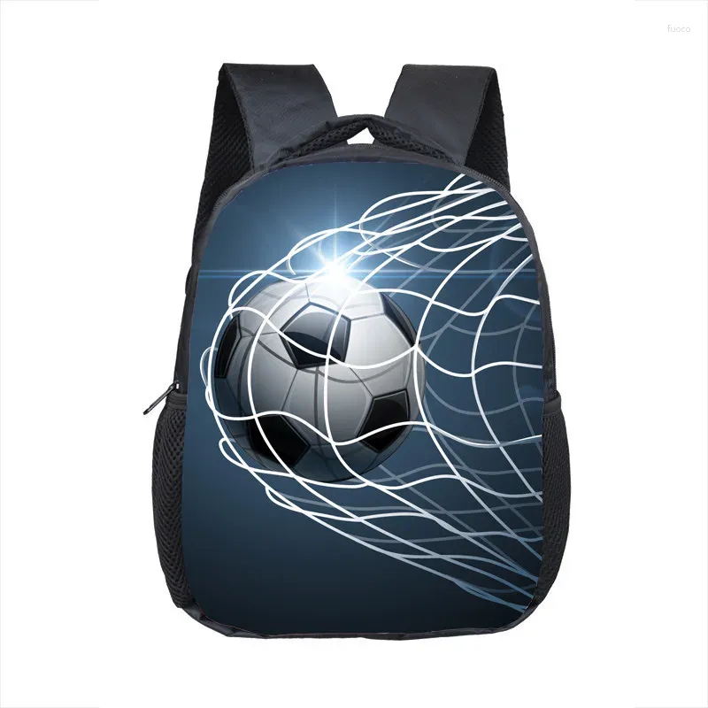 Mochila 12 polegadas Cool Foot Ball School Impressão Schoolbags Crianças Jardim de Infância Criança Presente