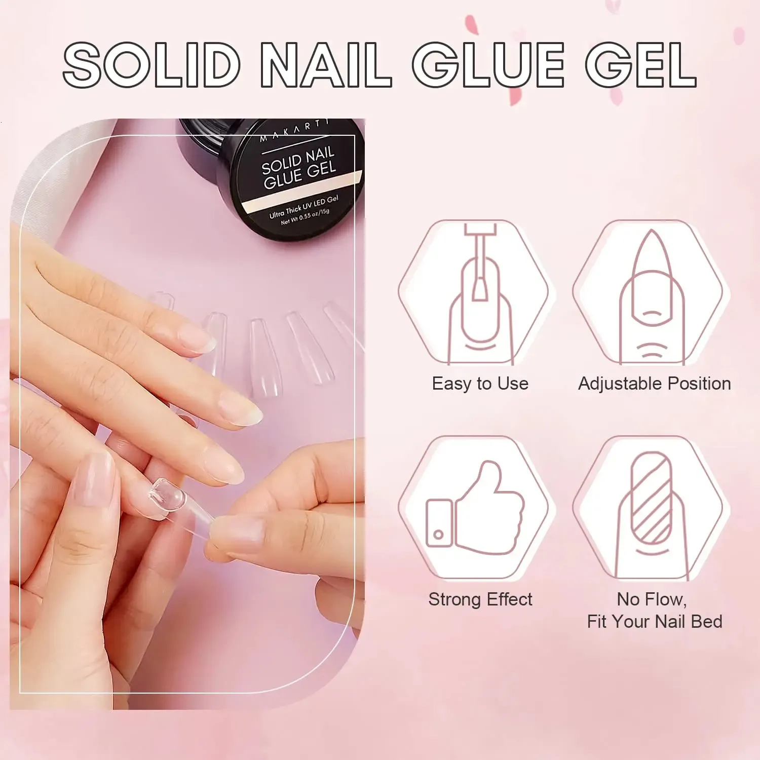  Makartt Nail Rhinestone Glue for Nails, Gel Nail Glue