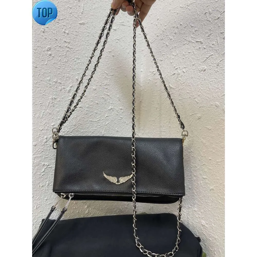 Zadig voltaire zincirleri torbalar tasarımcı kadın çanta zv kadın omuz vintage perçin çanta crossbody cüzdan gerçek deri çapraz vücut zinciri bolso mujerg