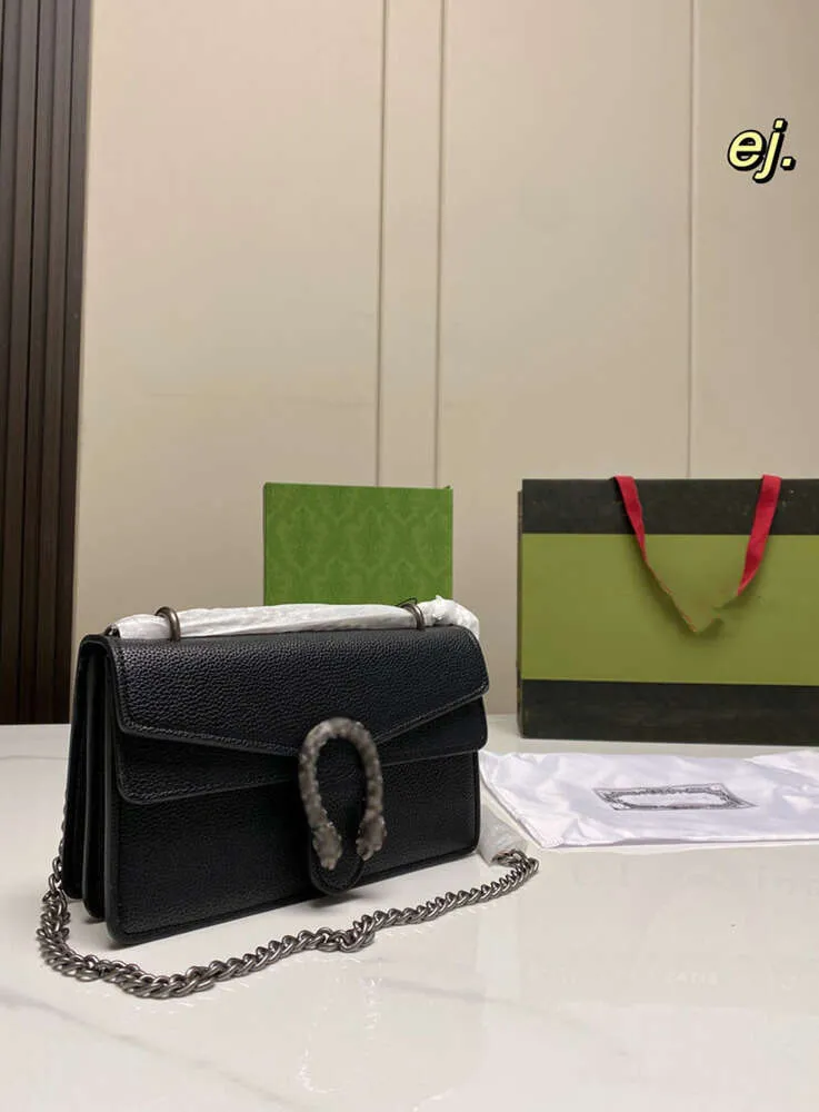 Designer axelväska klassisk lyxkedja mode pläd blomma märke plånbok vintage damer brun läder handväska yu883