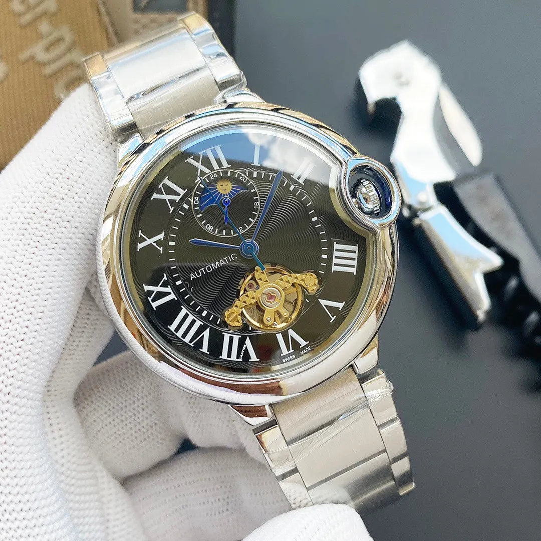 Luxury Ceramic Bezel Mens Watch With Automatic Mechanical Movement