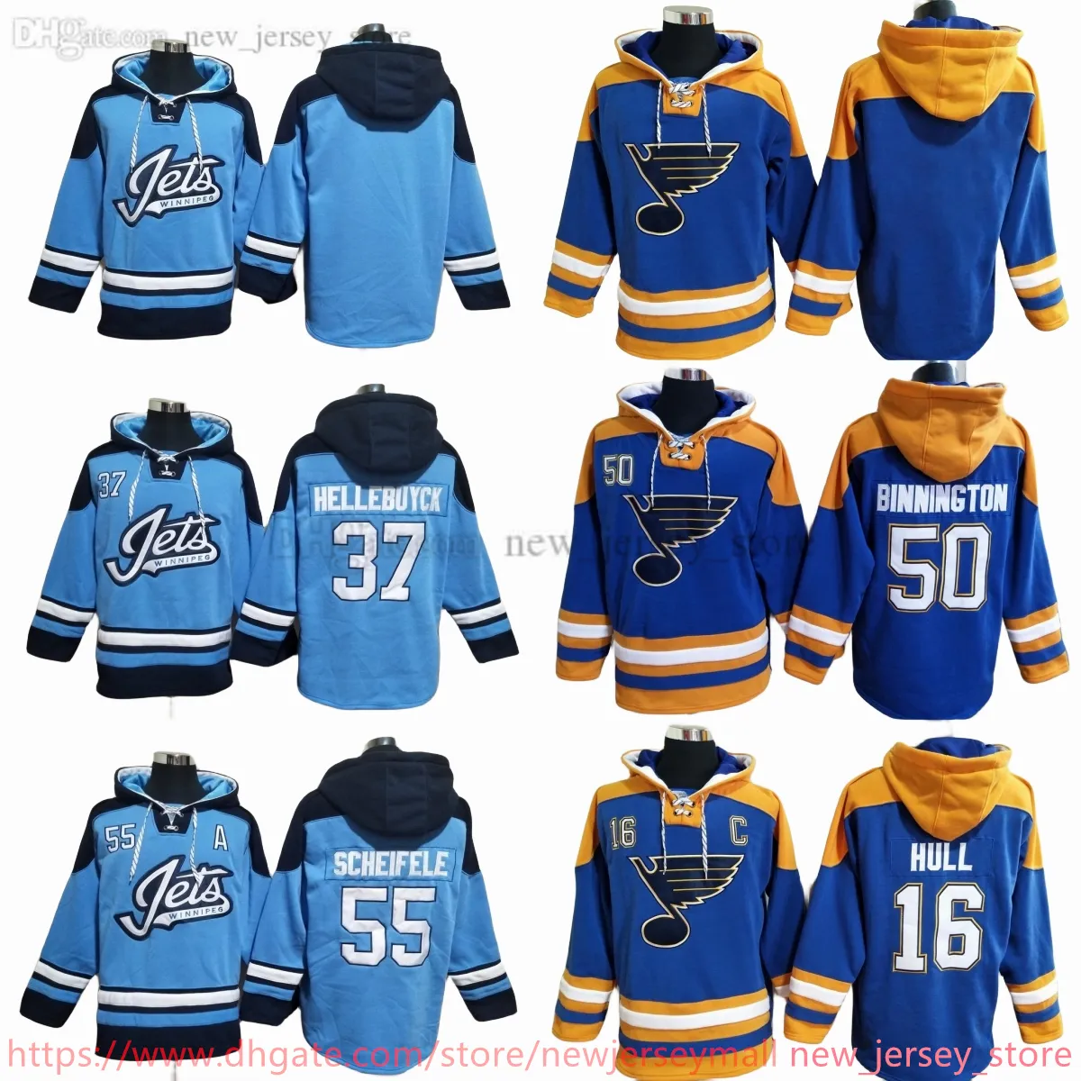 DIY Designer Brett Hull Hoodie Mens Kids Connor Hellebuyck Scheifele Winter Plush Sweater Sweatered Ins Student