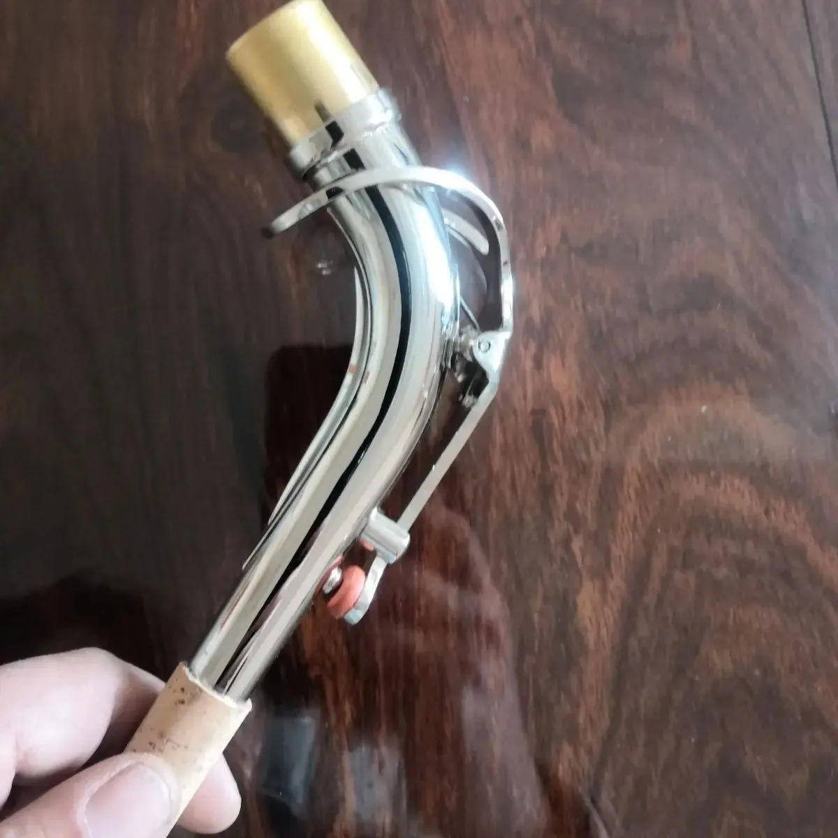 Saxofone alto com pescoço dobrado, tubo de pescoço dobrado banhado a ouro/banhado a prata/preto níquel dourado acessórios para instrumentos musicais