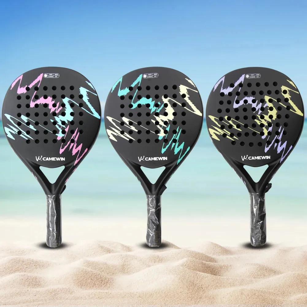 Squash rackets Beach Tennis Padel Racket Carbon Fiber Soft Eva Face Paddel Racquet Antislip Handle EXCURENT BALL CONTROL 231020