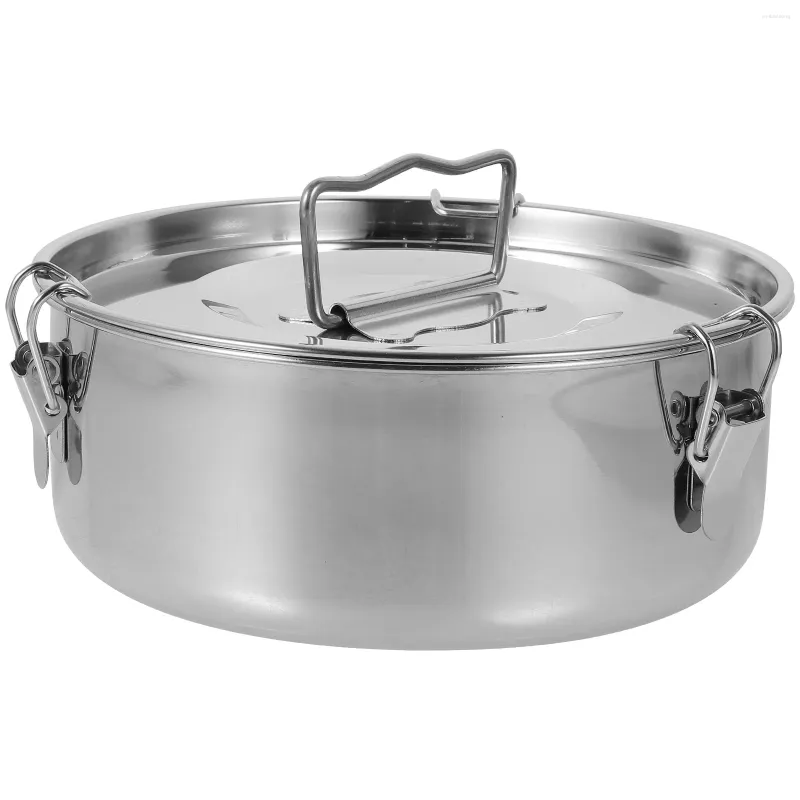 Pans Stainless Steel Steamer Flan Container Containers Lids Cooking Kitchen Cookware