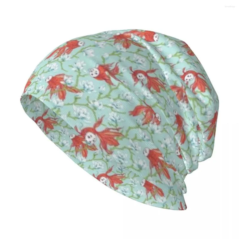 Berretti Maschera Pesce Rosso E Modello Magnolia Cappello Lavorato A Maglia Cappelli Golf Uomo Protezione Uv Solare Donna Uomo