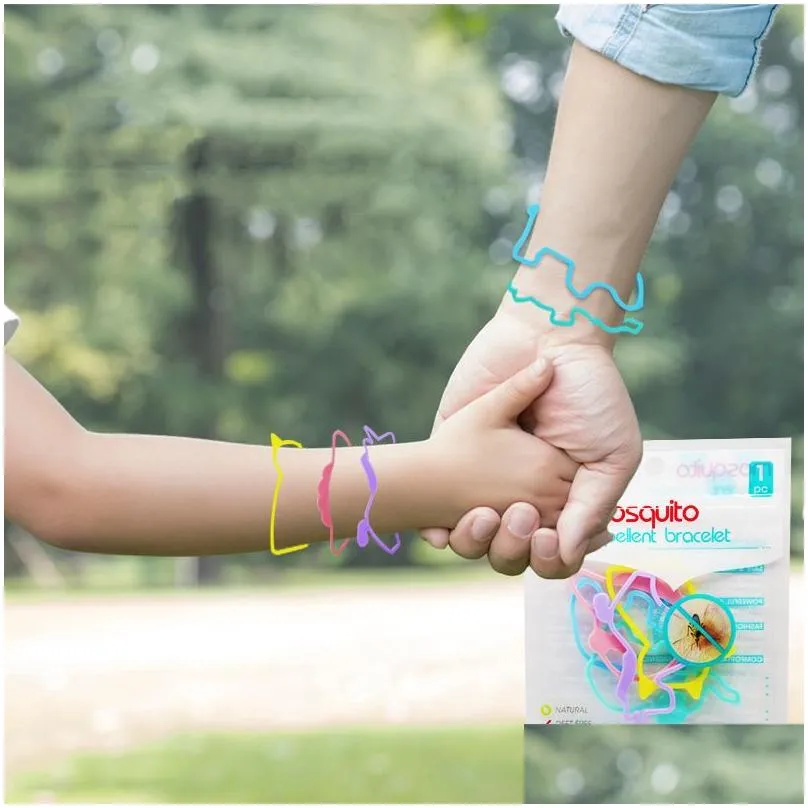 Autres fournitures de jardin Bande dessinée anti-moustique Bracelet Bracelet Fournitures de jardin Sile Insectes Insectes Bracelets répulsifs Eco Friendly Safe Dhu8Y