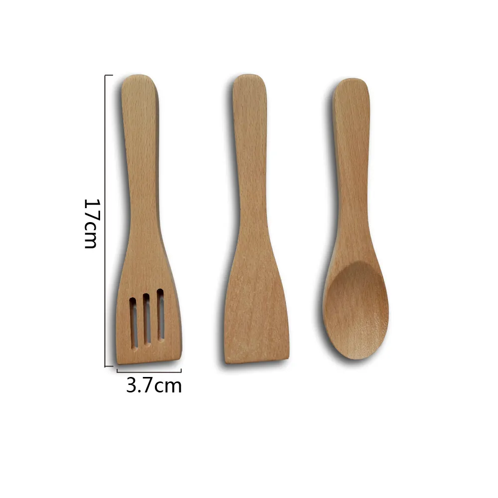 Beech Wooden Spoon Children's Toy Spoon Shovel Household Kitchen Tool