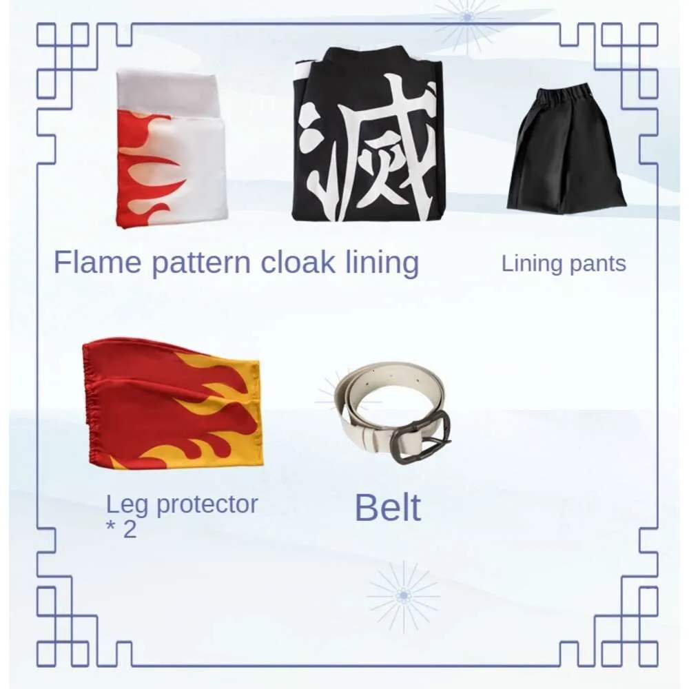 Rengoku Kyoujur Cosplay Demon Slayer KimetsuNoYaiba Anime Cosplay Wigs