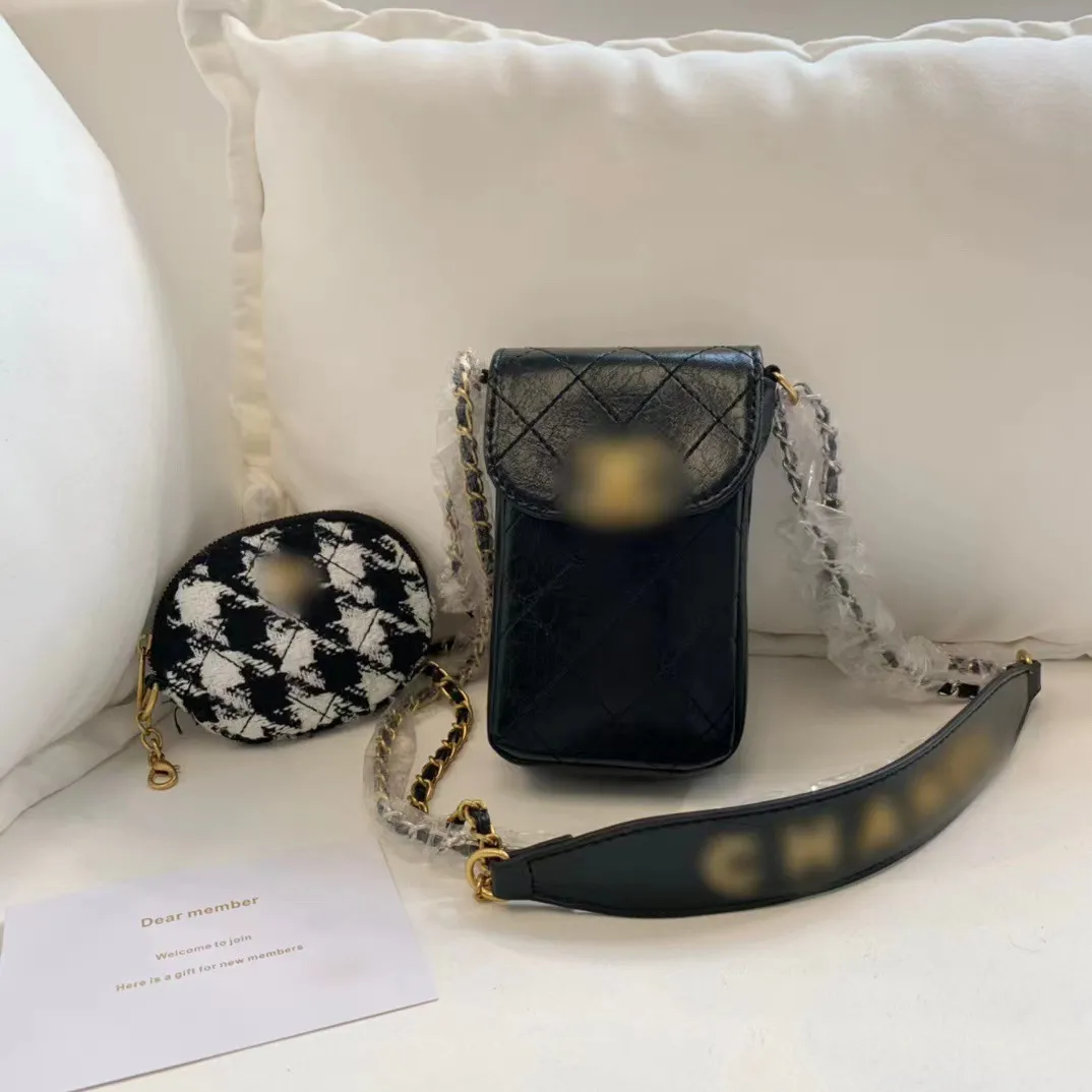 Monederos de lujo Mini bolsos cruzados con cadena bolso para teléfono móvil para mujer