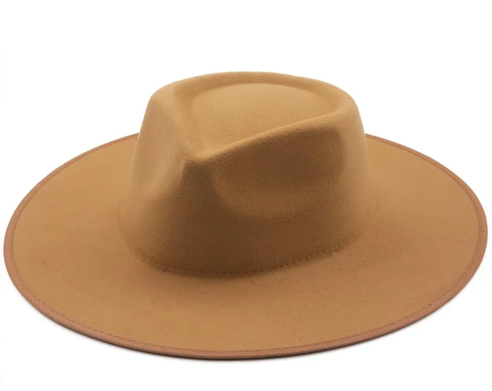 2022 Autumn Winter Fedora Felt Hat For Men And Women Wide Brim Felt Hats In Bulk Jazz Panama