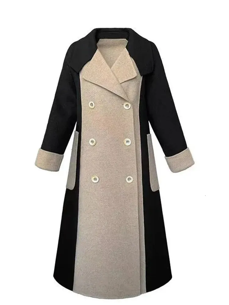 Cappotto invernale da donna in misto lana Cardigan doppiopetto Cappotto termico antirughe con risvolto Cappotto da donna per giacche cappotti Shopping 231020