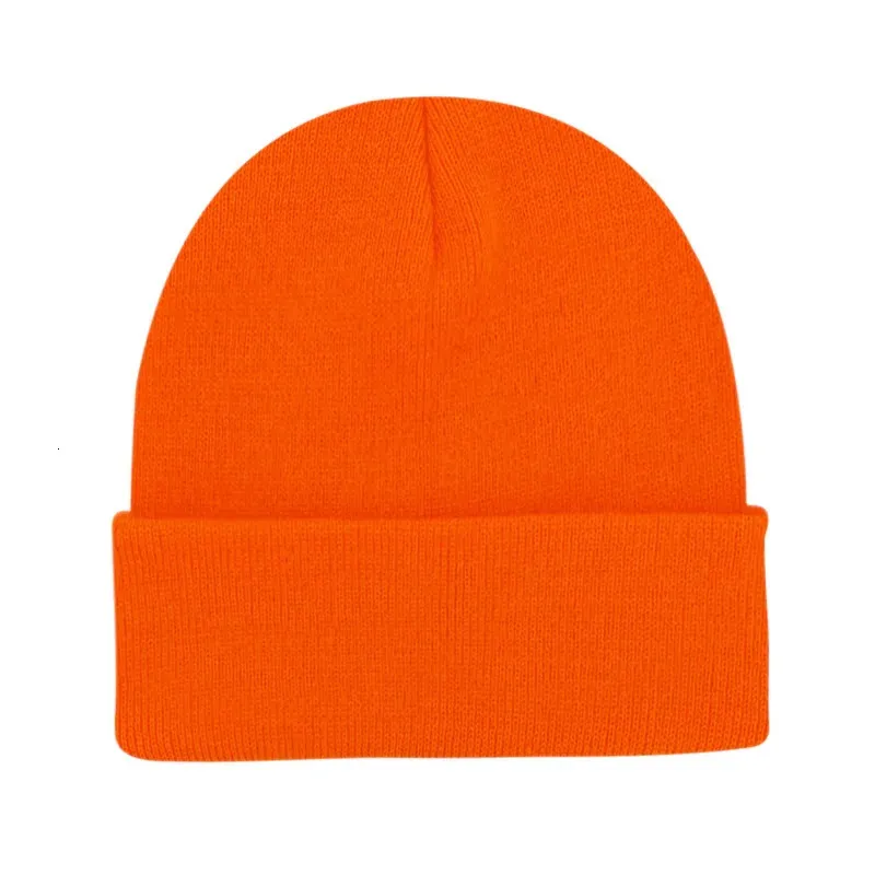 Hüte mit breiter Krempe, Eimer, Unisex, Neon-Mützen, helle Winter-Strickmütze, Damen und Herren, einfarbig, Skullies, Orange, Grün, Gelb, Schwarz, Grau, 231020