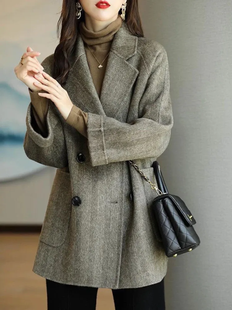 Wool blend best sale coats & jackets
