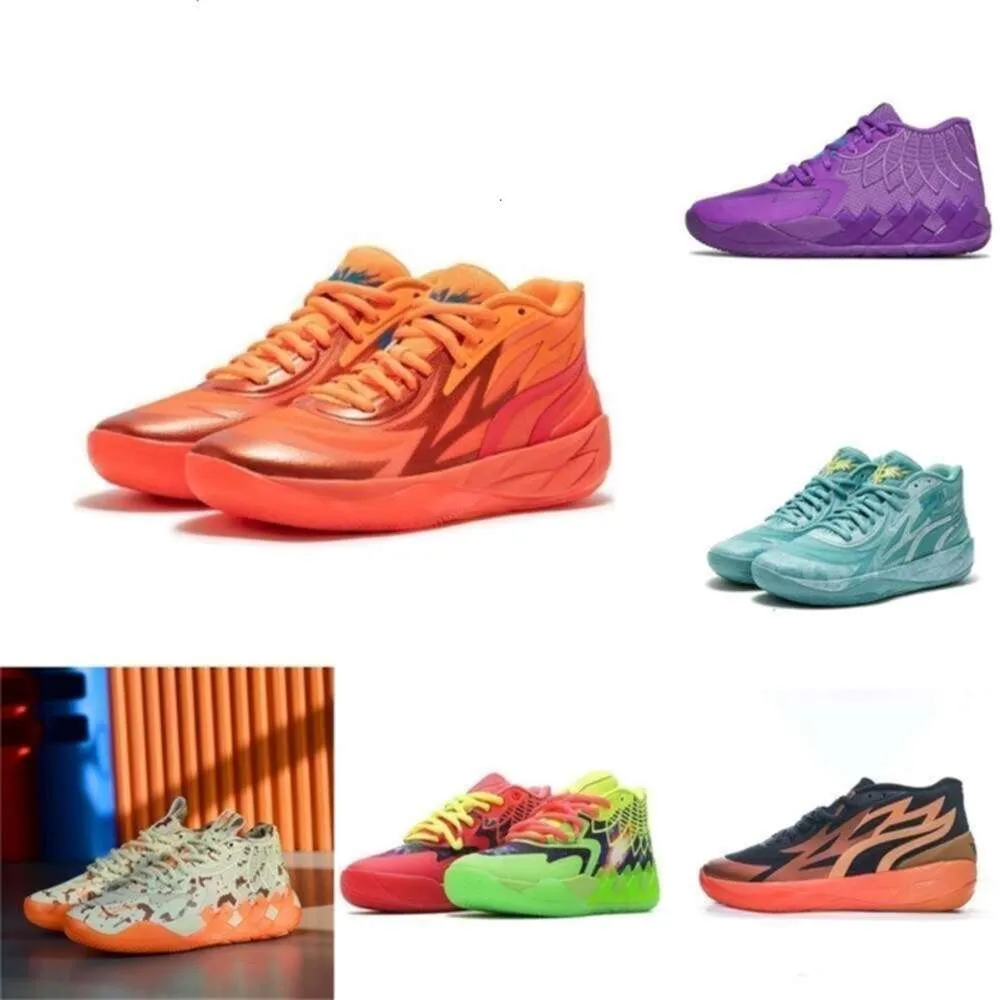 Lamelo Sports Shoes With Shoe Box 2023 New Lamelo Ball MB 01 Basketbollskor Rick Red Green and Morty Galaxy Purple Blue Grey Black Queen Melo Sports Shoe Trai Trai