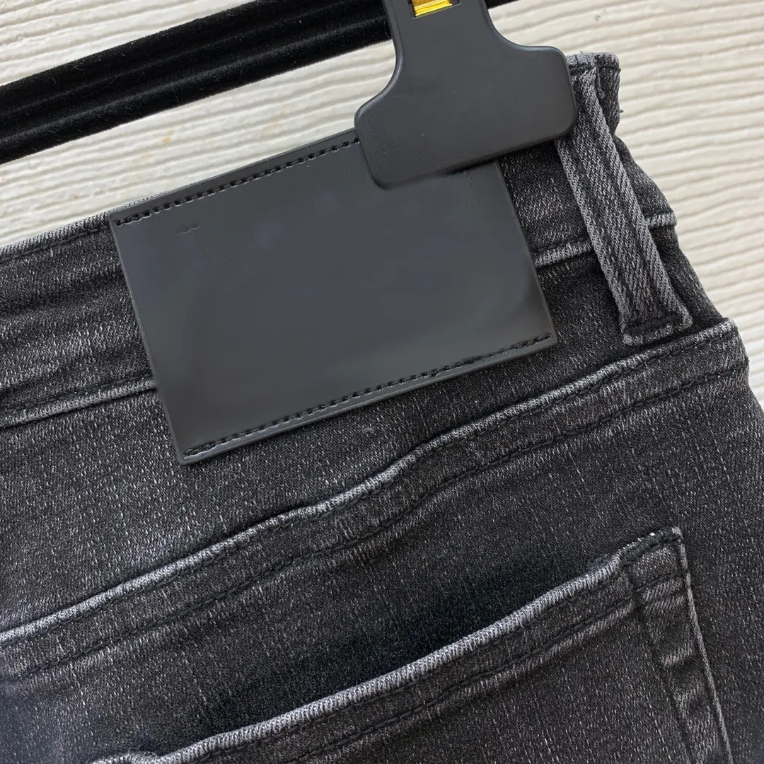 G249 Designer di lusso Merci europee Jeans donna Nuovi vestiti autunnali Pantaloni a matita affusolati neri a vita alta elasticizzati alla moda