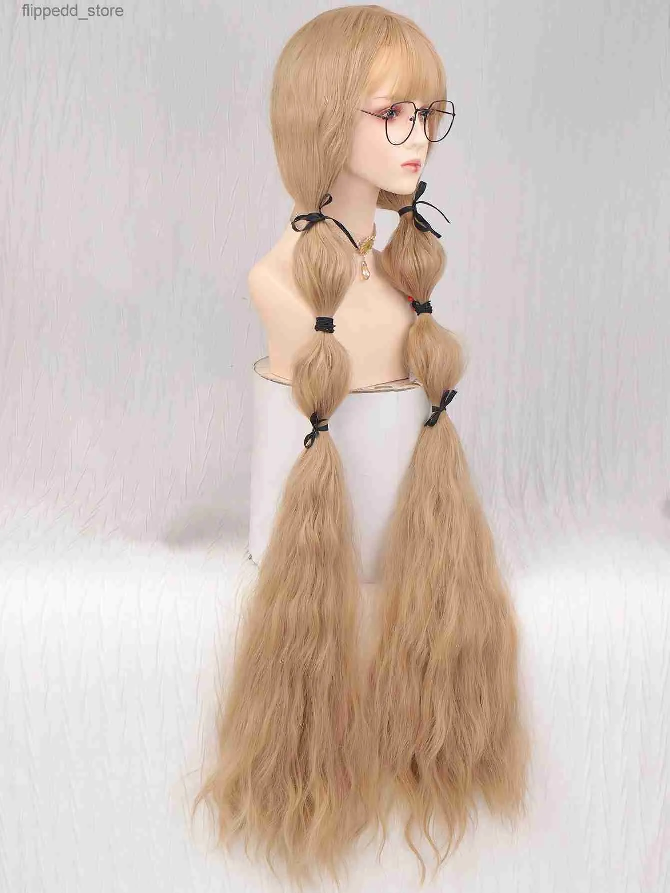 120cm 2025 blue wig