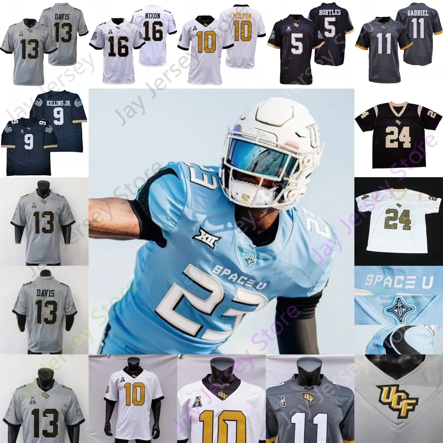 DHgate Central Florida UCF Knights Football College NCAA Jersey Official Player Name Number Sports Outdoors