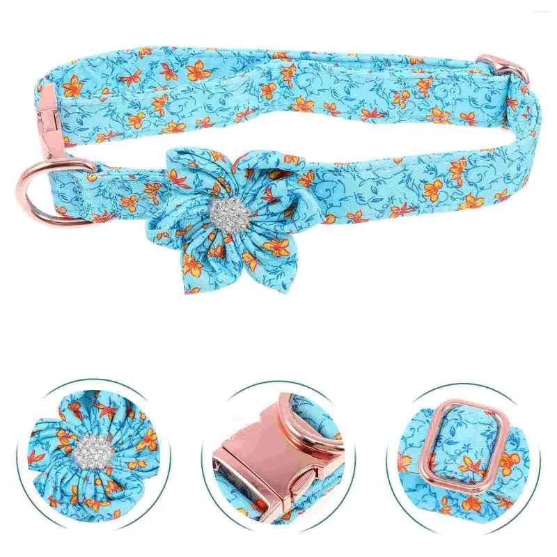 Dog Collars Daisy Pet Collar Christmas Decor Halloween Pure Cotton Personalized Flower