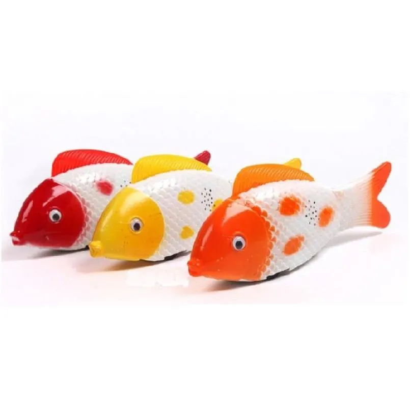 Novità Illuminazione All'ingrosso Led Incandescente Pesce Giocattolo Flash Elettrico Uni Bambini Che Cantano Lampeggiante Y Pesce Pagliaccio Neonati Belle Luci Illuminazione Dhhq7