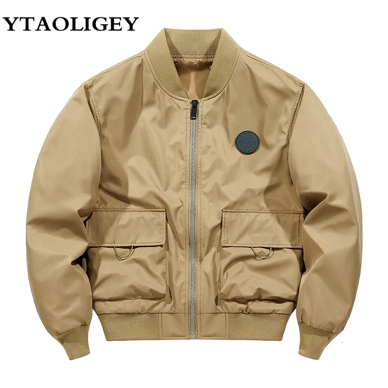 Men's Vests Men Jacket Autumn Spring Outdoor American Military Uniform Mens Baseball Coats 2023 Brand Male Bomber Flight Jackets 231020