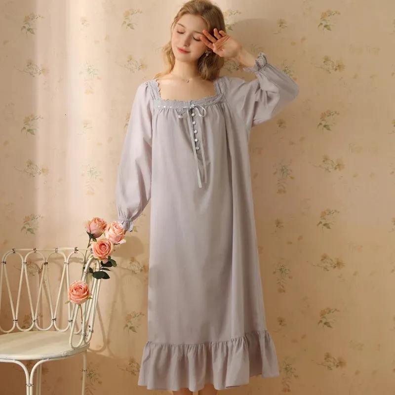 Women s Sleep Lounge Arrival Underwear For Womens Pajamas High Quality Cotton 100 B Sleeping Long Sleeve Women s Sleep Lounge Size S M L XL XXL 231021