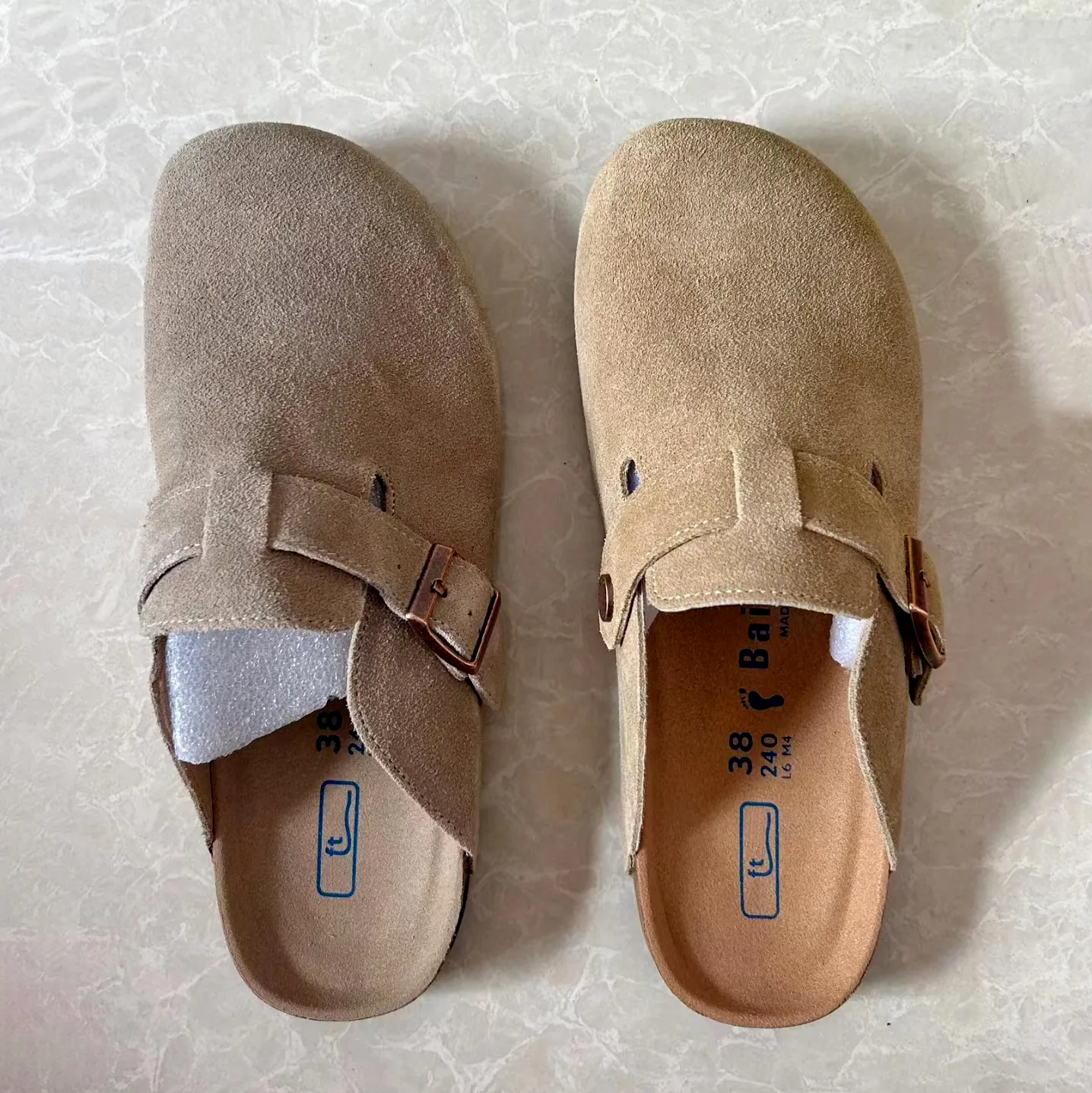 Habana-Slipper aus geöltem Leder, Boston, Damen-Luxus-Sandale, SFB, schwarzer Schuh, Designer-Mann-Hausschuhe, Boston-Sommerkork, flaches Wildlederkleid