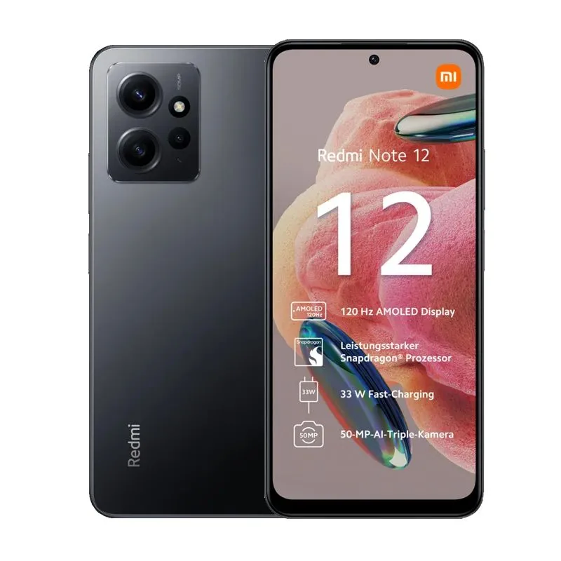 SMARTPHONE XIAOMI REDMI NOTE 12 PRO 6.67FHD 5G NFC 8GB/256GB BLACK