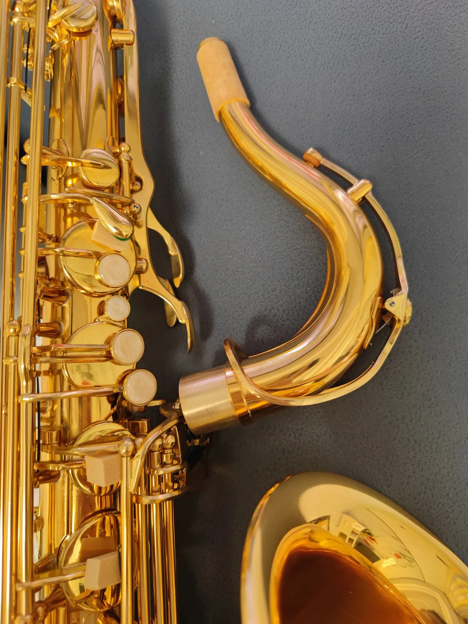 Professional 62 B Flat Saxophone Tenor Weltklang With Gold Plated Deep