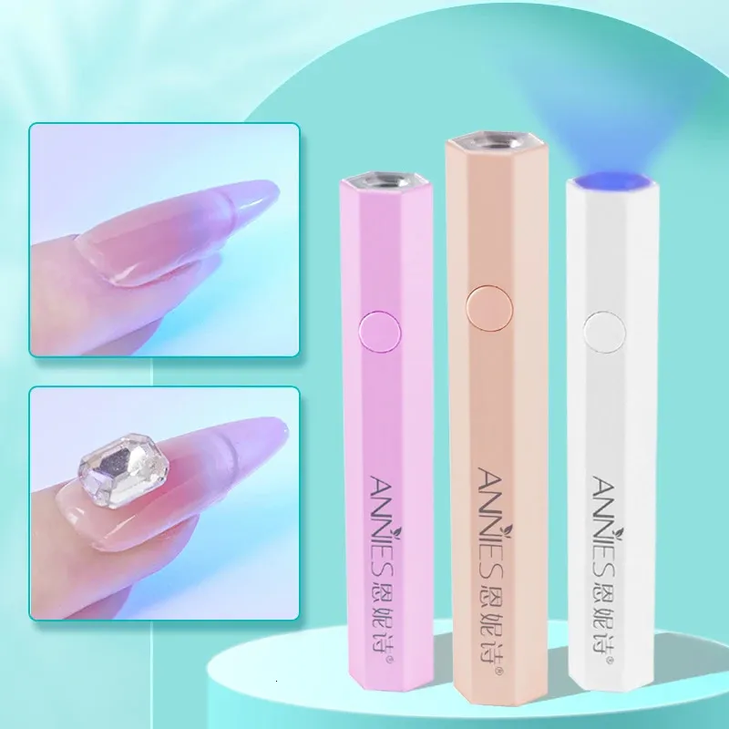 Nail Dryers Portable Mini Pen UV Light Lamp Gel Polish Manicure Dryer Curing Uv Led Nail Lamp Nails Art Tools 231020