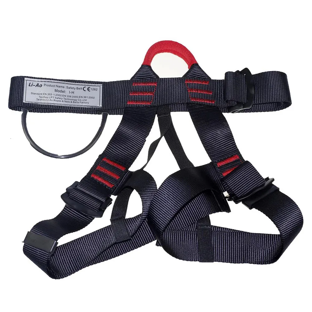 Climbing Harnesses Outdoor Climbing Harness Protect Waist Safety Harness National Standard Half Body Safety Belt for Downhill Mountaineering 231021