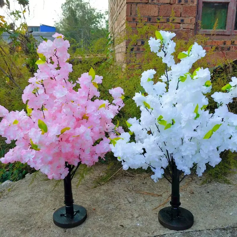 Nouvelle fleur de cerisier artificielle, Simulation d'arbre de souhait, plante d'empotage, pendentif d'aménagement paysager pour fête de vacances, décoration de maison de mariage