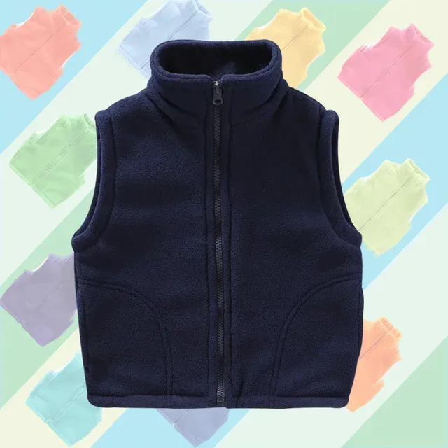 Kids Fleece Vest – Warm Sleeveless Jacket For Toddlers & Children | Zip-Up Polar Fleece Waistcoat With Pockets-895304