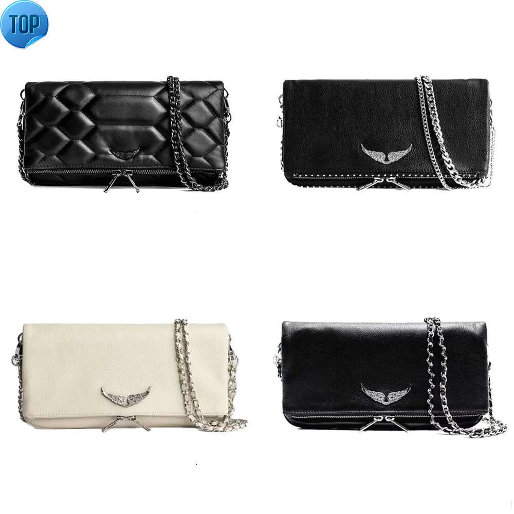 Topkwaliteit Zadig Voltaire handtas Echt leer Pochette Rock Swing Your Wings tassen Luxe designer crossbody Portemonnees clutch Damestassen6