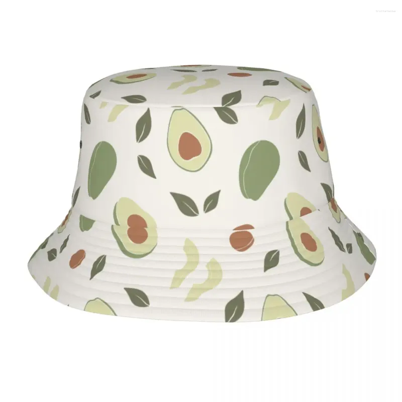 Bérets frais avocat seau chapeaux plage chapeaux accessoires casquette de pêcheur pour l'extérieur hommes femmes Boonie chapeau Protection UV