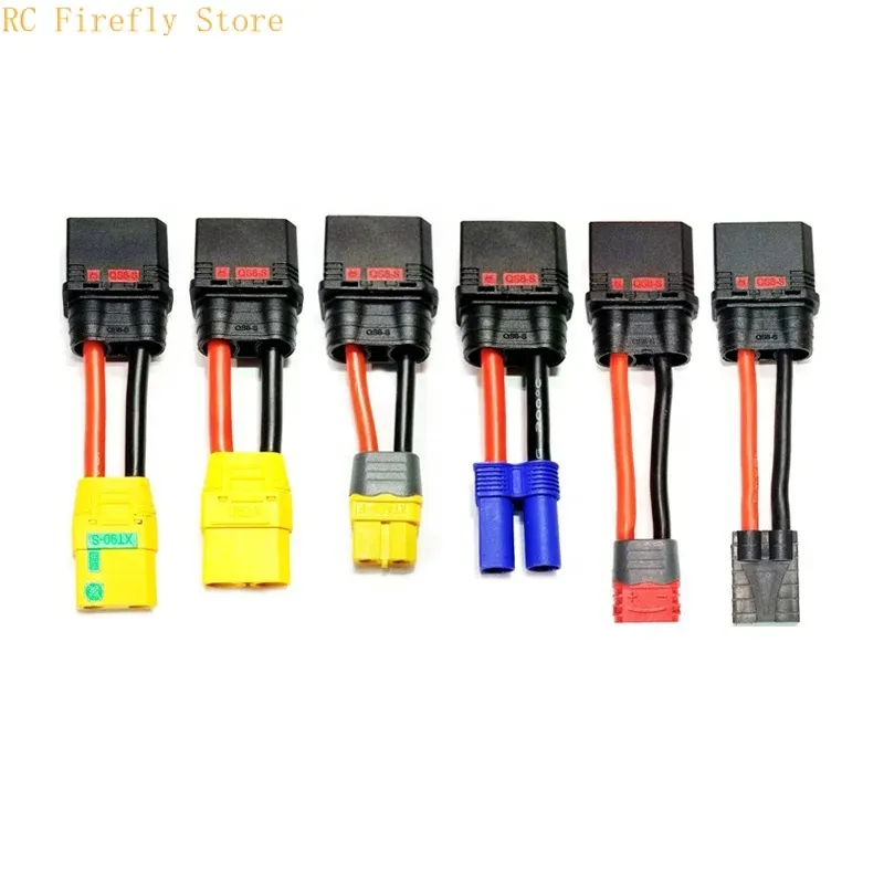No Wires Charger Adapter:QS8 Anti-Spark Male to XT90 Male Connector for