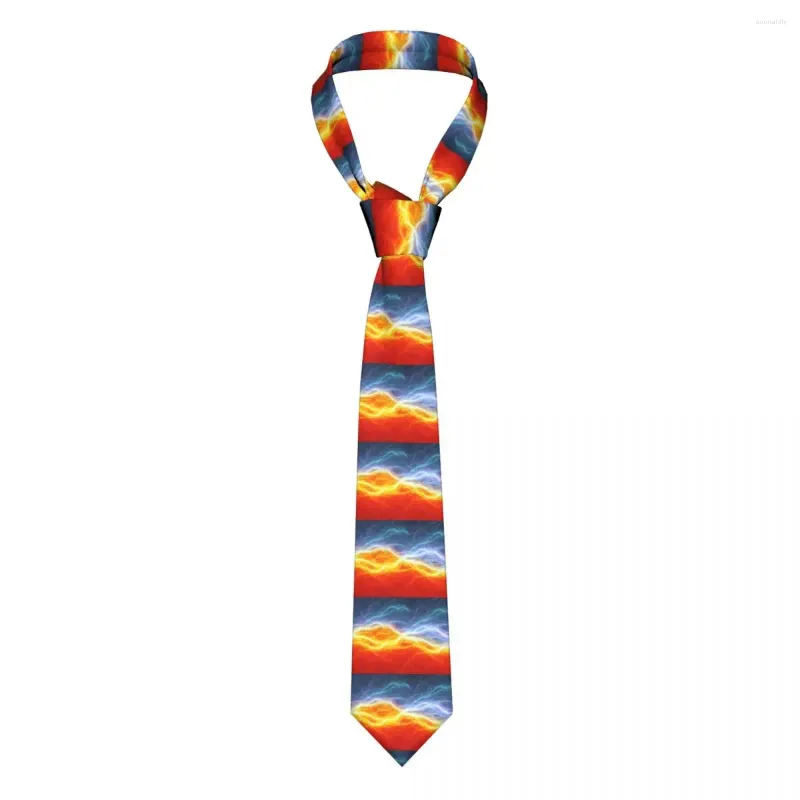 Bow -slipsar eld och abstrakt slips för män kvinnor slipsklädertillbehör