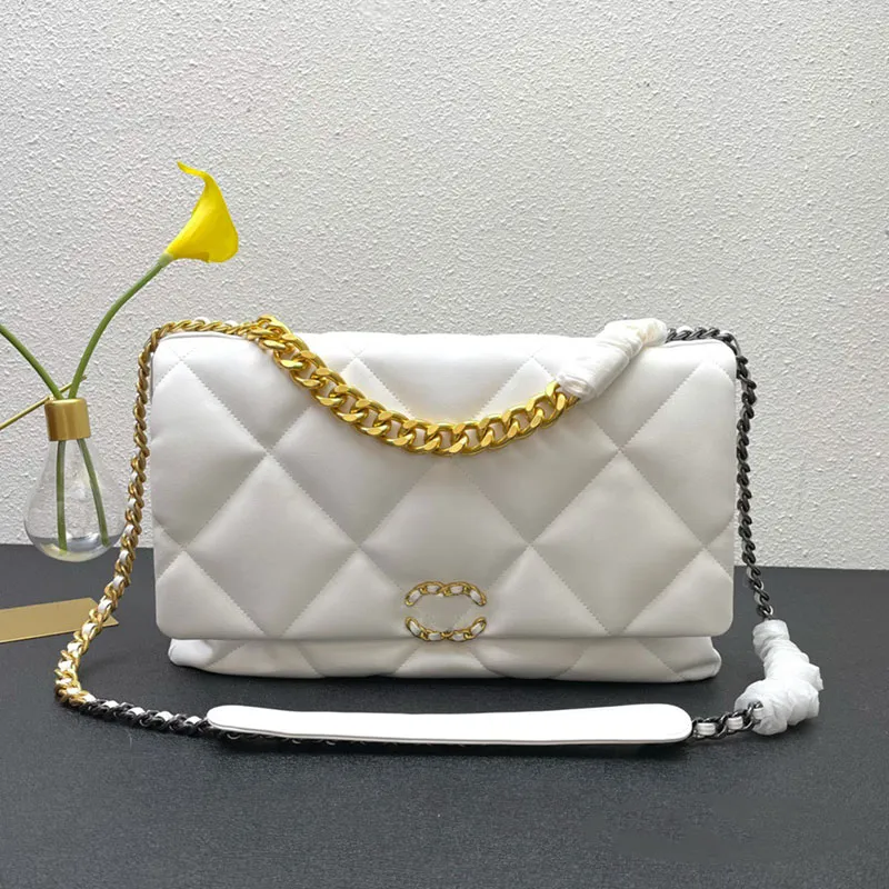 Elmas Desen Zinciri Crossbody Çanta CF Lüks Tasarımcı Çanta Deri Mektup C Omuz Çantası Kadınlar Yüksek Sonu Küçük Koku Çanta Çanta Çantası Crossbody Küçük Kare Çanta