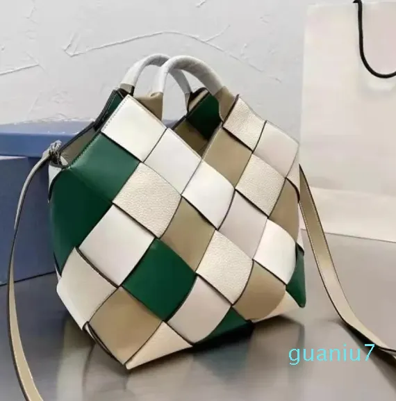 bag highquality leather Sturdy handbag Flower basket version Womens shopping Bags Retro style Purse 4164603