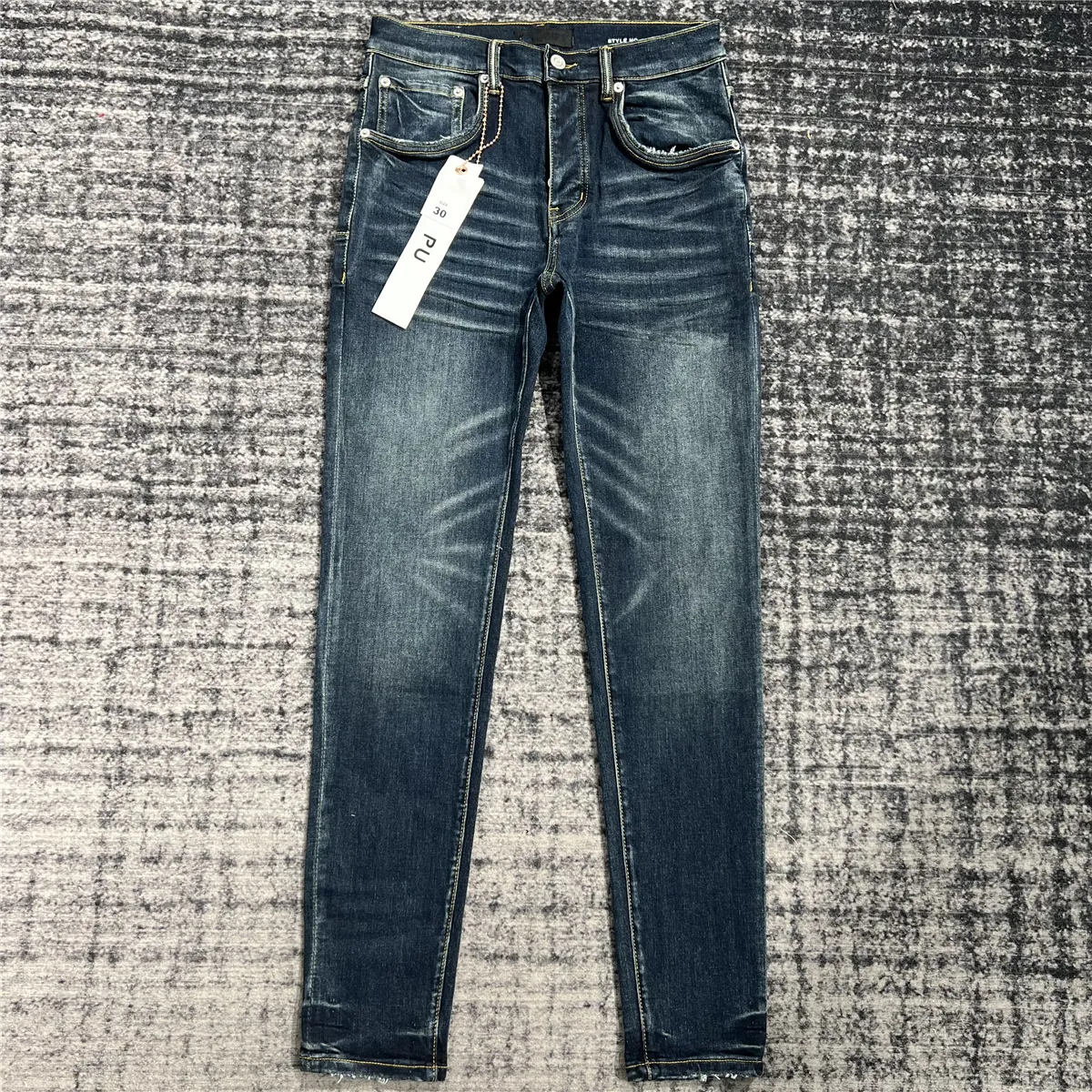 dhgate jeans ajustados hombres jeans diseñador jeans apilados pantalones lágrimas de mezclilla Diseñador de jeans para hombre Hacer jeans ajustados lavados viejos Parche perforado Elástico de moda apilado 38