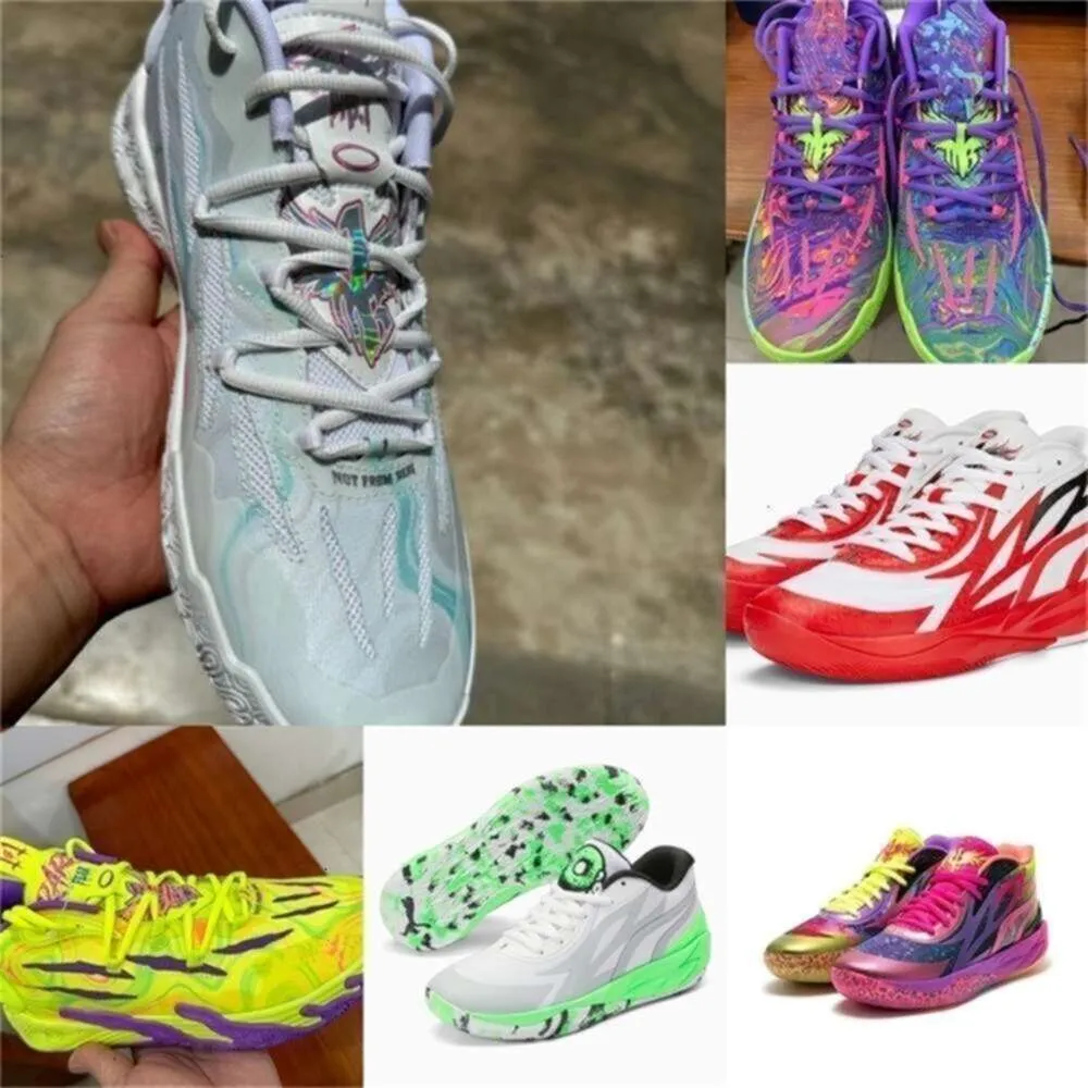 Lamelo Sapatos Esportivos Lamelo Comprar Bola Mb1 Mb02 Mb03 Rick Lo Desequilíbrio Rosa Crianças Tênis de Basquete para Venda Escola Primária Esporte Sapato Trainner Tênis Us4.5-us12