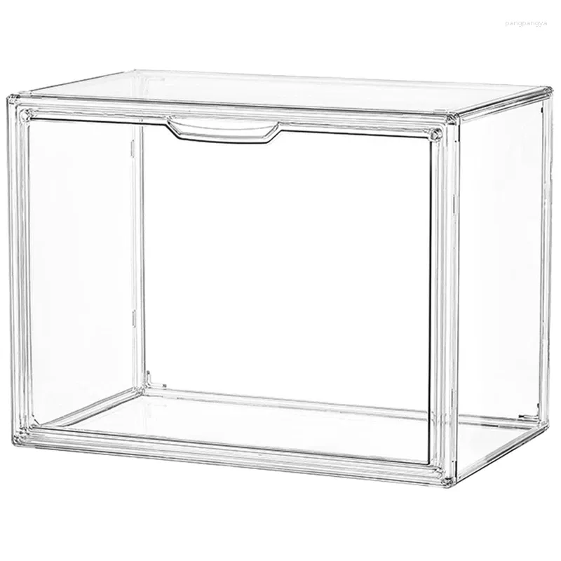 Kitchen Storage Purse Organizer For Closet Clear Acrylic Display Box Handbag Stackable Bag With Magnetic Door