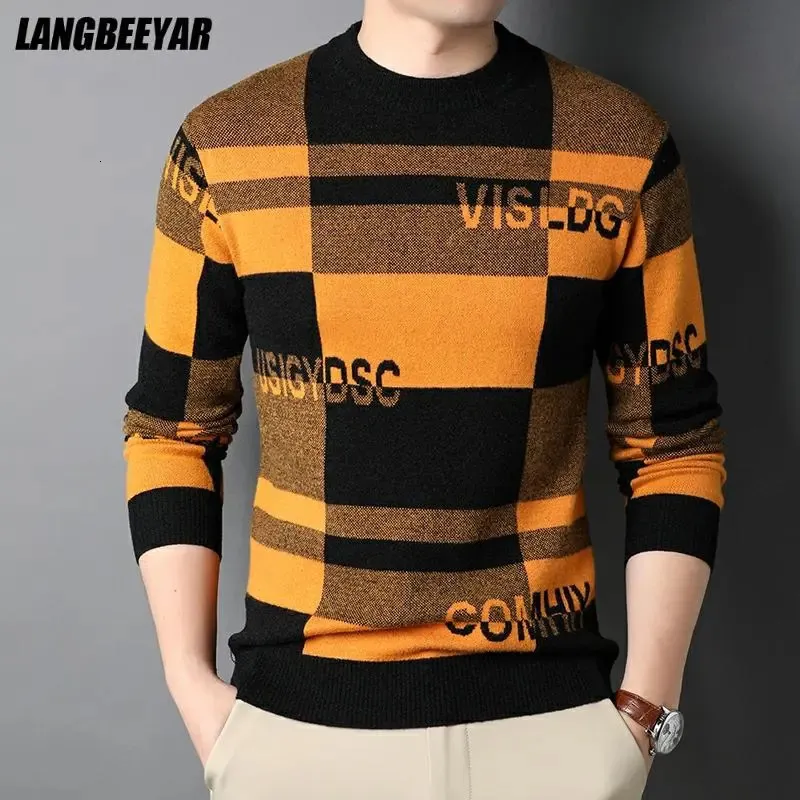 Suéteres para hombres Diseñador de moda de primera calidad Marca de lujo Ropa de calle Jersey de punto Suéter con letras Autum Invierno Casual Jumper Ropa para hombre 231021