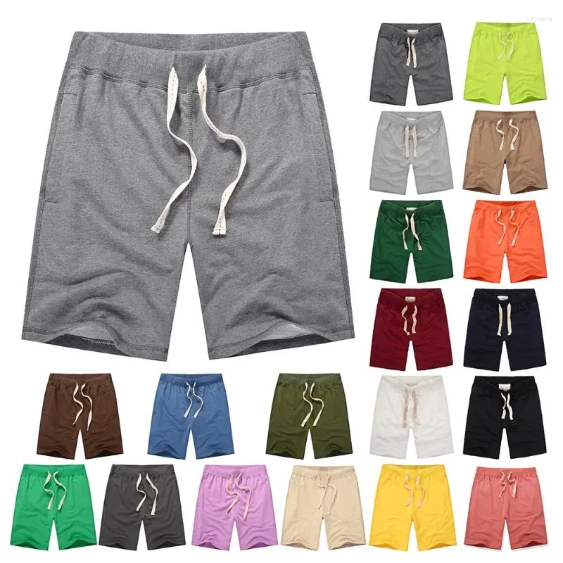 Shorts pour hommes Hommes Casual Coton Entraînement Gym Running Training Pocket Jogger Demi-pantalon