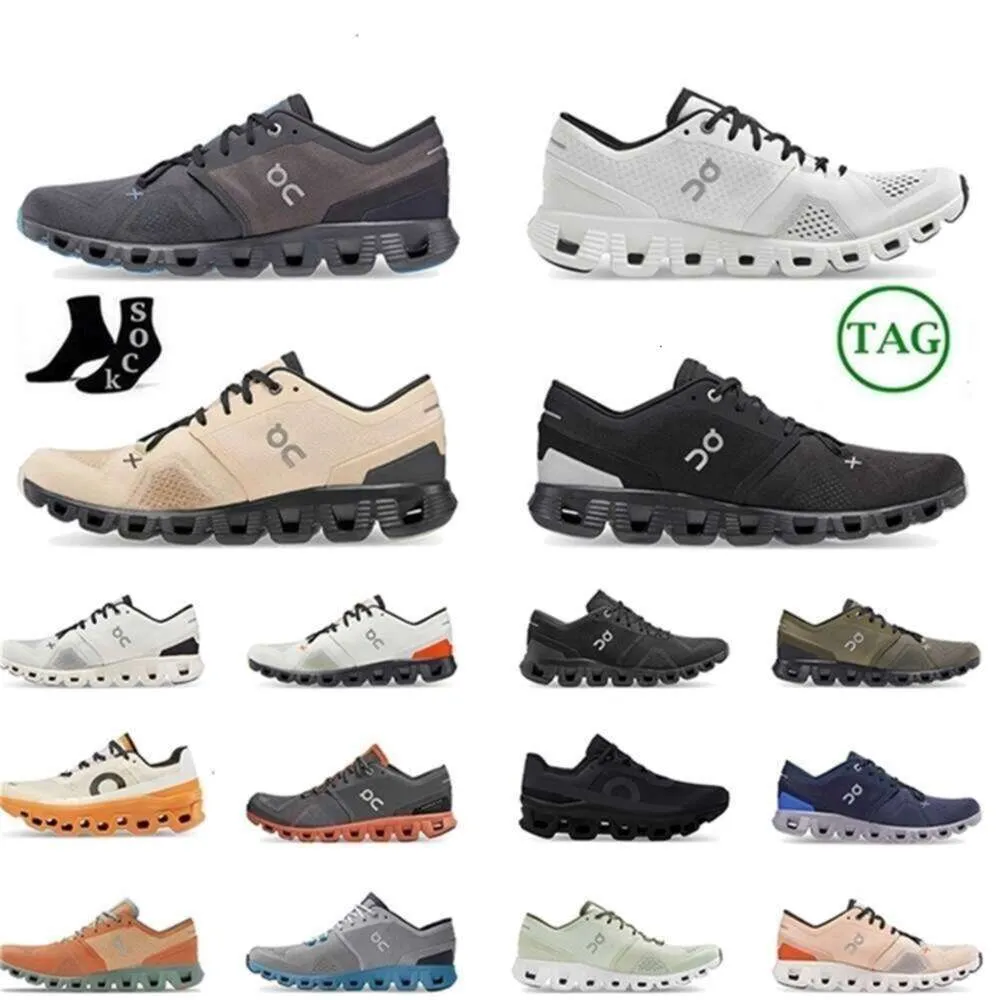 Zapatos Nubes CALIENTE En Nube X 3 negro blanco rosa arena naranja Aloe marfil marco ceniza rosa arena Moda nubes juventud EN nubes nube Luz