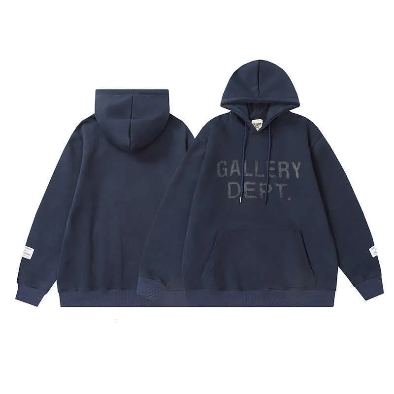 Men's designer Galleries hoodie DeptsTide Brand Letter Printing and Women's Loose Autumn Winter Plush Hoodie Pullover Cotton basic sweaters depts