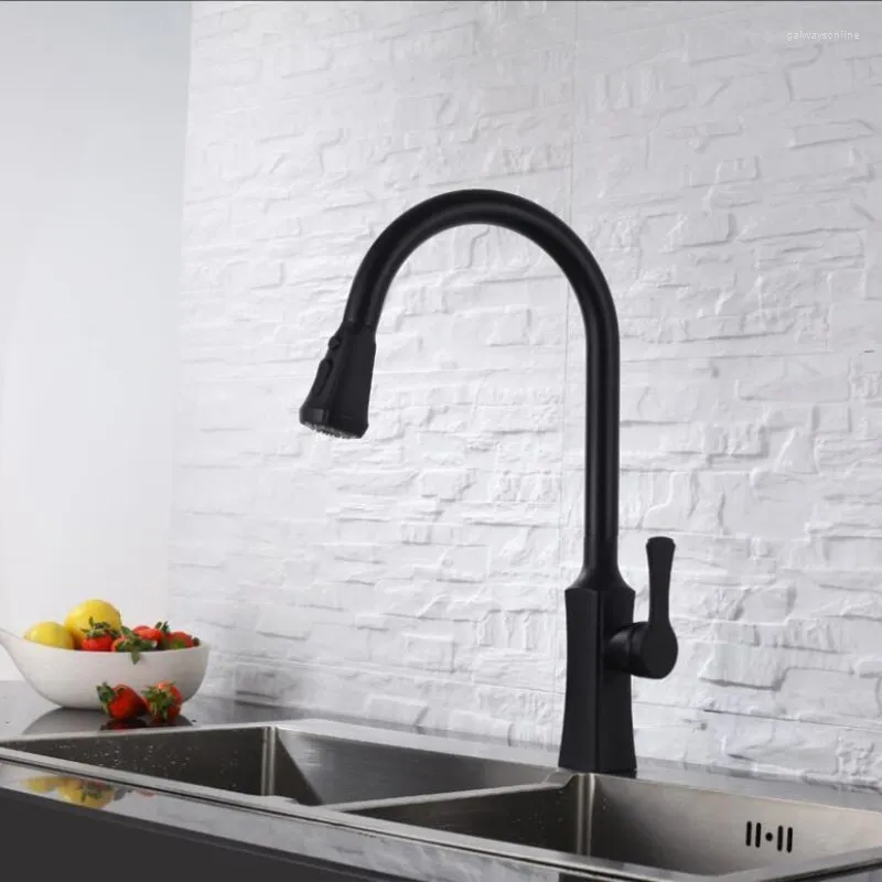 Kitchen Faucets Vidric Ly Arrived Pull Out Faucet Nickel Brushed ORB Sink Mixer Tap 360 Degree Rotation Taps Ta